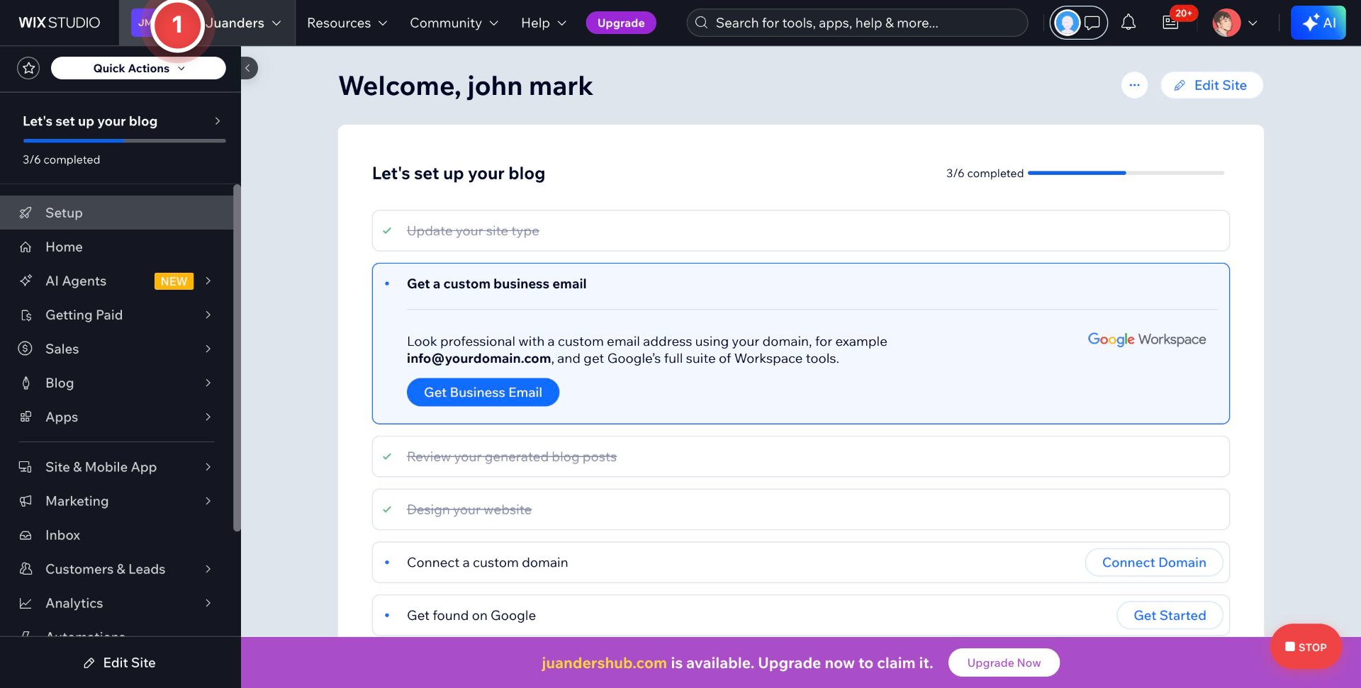 Step 1 screenshot