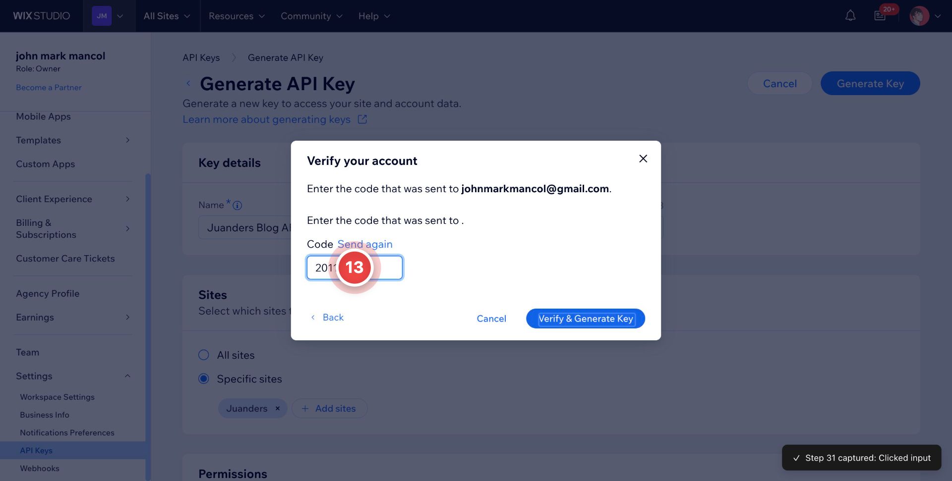Step 33 screenshot